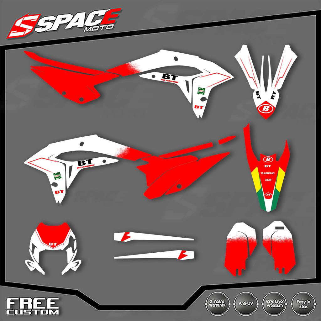 SPACE Индивидуальная графика для мотоцикла Фон Наклейка для Beta 250 300 XTRAINER 2023 2024 2025 23-25 Наборы наклеек Enduro 02
