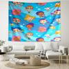 Bubble-Guppies Print Tapestry, Backdrop, Easy Setup, Ideal for Bedroom, Office & Living Room, with Aesthetic Wall Hanging Decor.