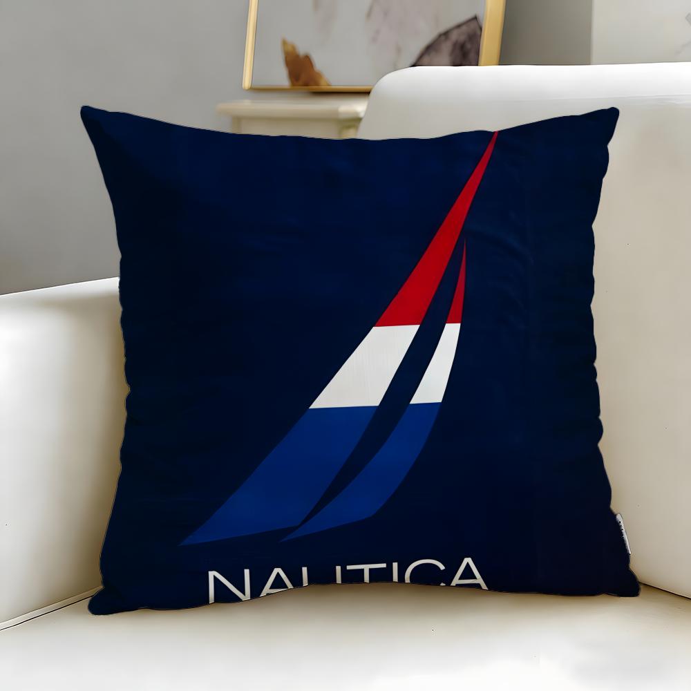 Классический модный бренд Nautica Наволочка с наполнителем Мягкая и легко стирающаяся Наволочка – Универсальная для Дивана, Кровати, Путешествий и Офиса