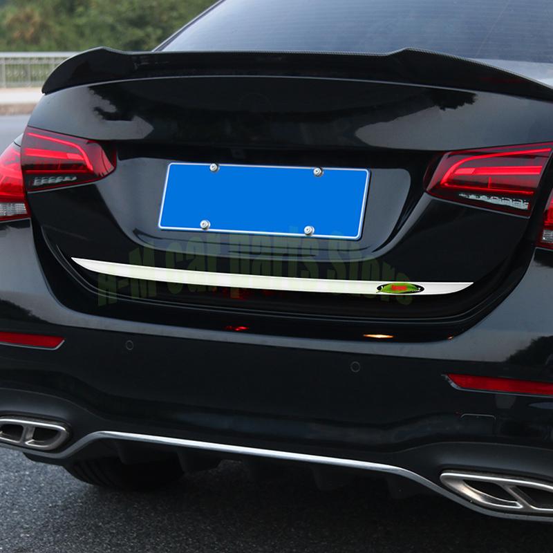 Для Mercedes Benz A A180L 200L 220L-20 верхняя задняя задняя дверь багажника накладка на заднюю дверь полоса накладка подходит для авто