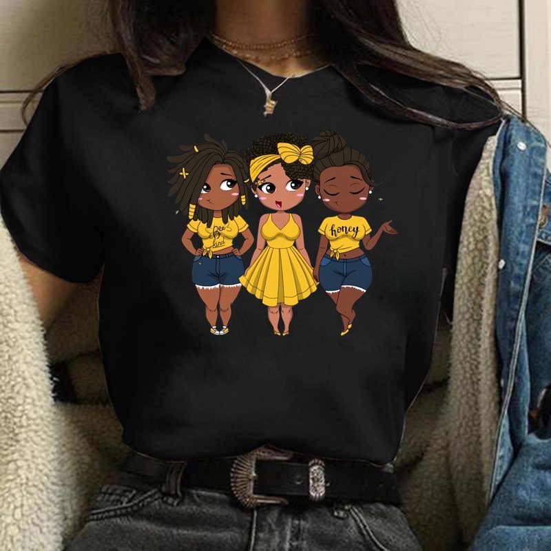 Fashion Friends Женская футболка с рисунком из мультфильма Женская футболка в стиле хип-хоп Женские рубашки Летний топ Уличная женская одежда