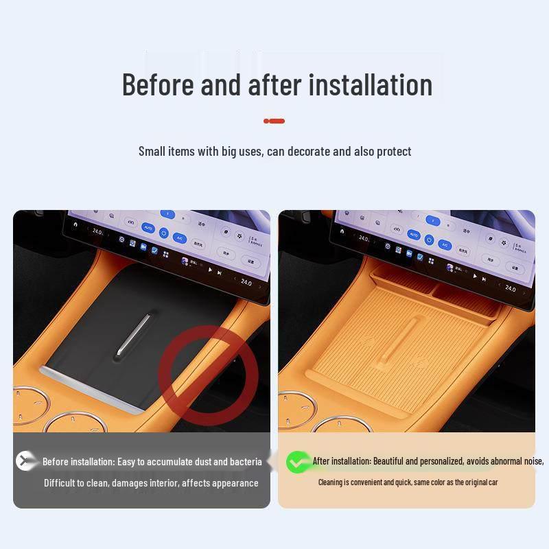 Центральная беспроводная зарядная панель-разделитель Xiaomi YU7 с противоскользящим силиконом