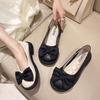British Style Small Leather Shoes Women's Design Sense Summer Spring Platform Loafers Bow Mary Jane Single Shoes