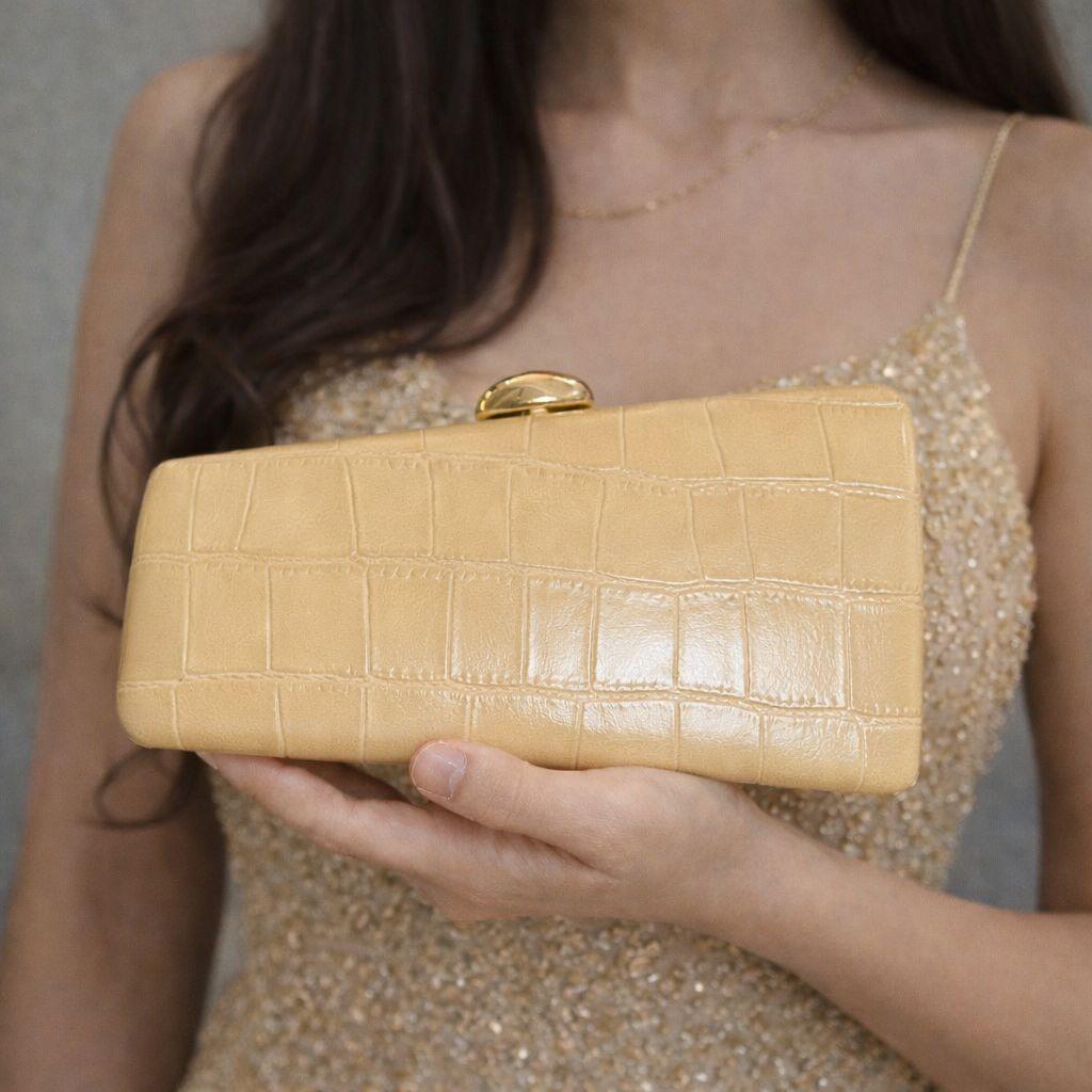 Vintage Design Irregular Handbag New Shoulder Diagonal Crossbody Bag Shaped Snake Pattern PU Leather Clutch Bag