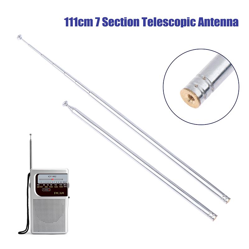 111 см 7-секционная металлическая полноканальная радиоантенна AM FM Универсальная телескопическая антенна Антенна M3