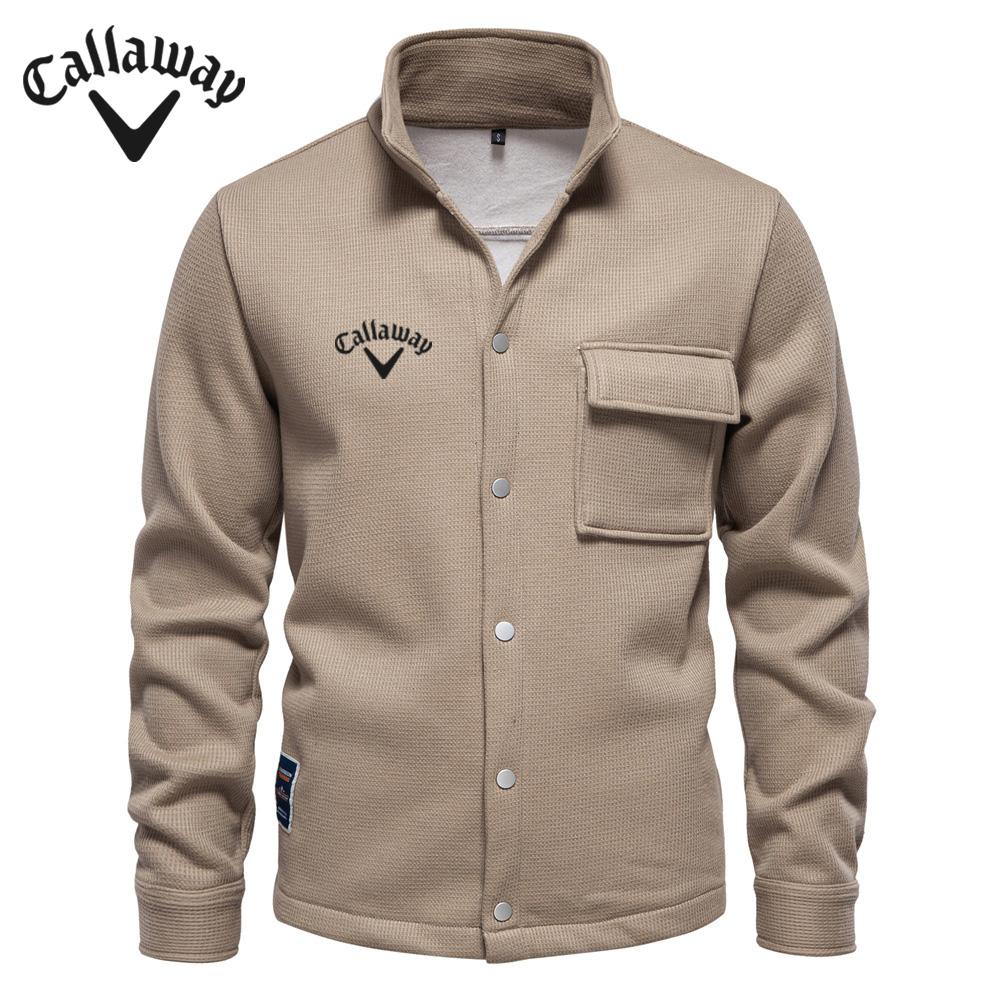 Callaway Вышитый осенне-зимний новый мужской свитшот с длинными рукавами и лацканами, кардиган, декоративный пиджак с карманами