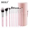 Makeup Brushes Set with Case Prefessional Foundation Powder Eyeshadow Cosmet Brush Kit Pink Make Up Instruments Holder