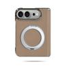 Премиальный кожаный чехол из кожи Наппа для iPhone 18 Fold со встроенной вращающейся на 360° подставкой, магнитный