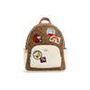 Рюкзак X Snoopy Court 27 Color Block Monogram Мультяшный Принт Женский рюкзак Хаки Белый C4115-IMLOT