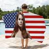 Полотенце с изображением певицы L-Lana Del R-Rey Быстросохнущие пляжные полотенца подходят для бассейнов, кемпинга, йоги и спортзала