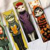 32 шт., Закладки для книг с котами в одежде, сезон «снова в школу», Рождество, Хэллоуин, подходят для учителей, читателей и дней рождения