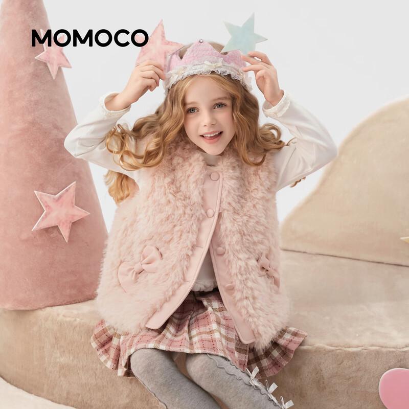 Плюшевый флисовый жилет для девочек MOMOCO