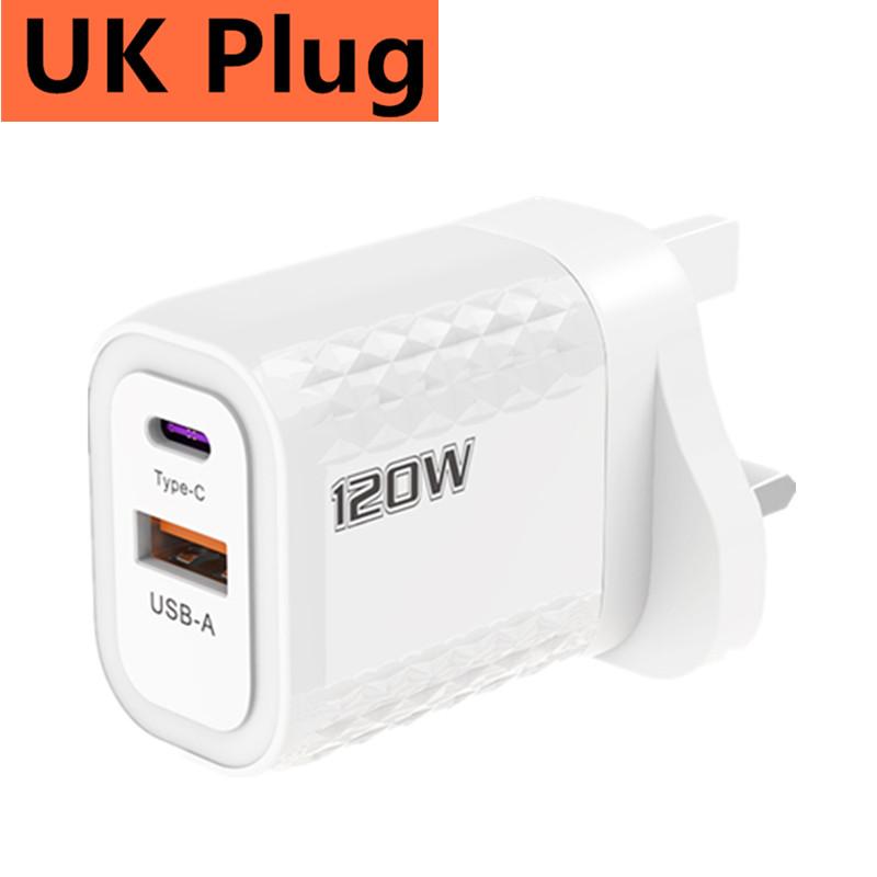 PD быстрая зарядка 120 Вт тип C QC 3.0 быстрое зарядное устройство настенный адаптер для iPhone iPad Xiaomi Redmi Samsung Oneplus EU/US/UK вилка
