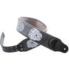 Straps 7cm Sugar Black RightOn! Guitar/Bass Strap, Wide, 95-150cm Long,
