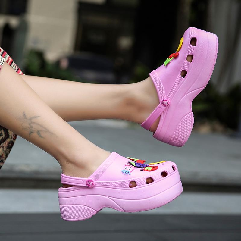 35-42 Women's Large Size Women's Shoes Increase Hole Shoes Summer Beach Sandals