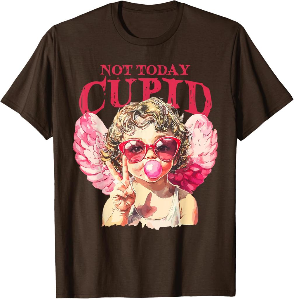 Retro Not Today Cupid Anti Valentines Day For Couple Unisex T-Shirt