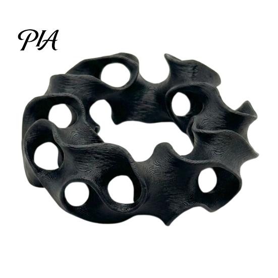 Fish Tank Decorative Ornaments 3D Printed Aquarium Hideout Cave, Wavy Hollow Ring Shrimp Shelter, Safe Shelter for Breeding Hiding Hole Decor,