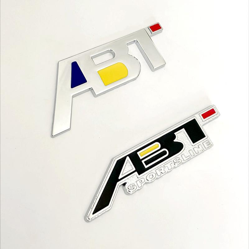 3D Металлическая ABT Передняя Решетка Задняя Крышка Багажника Крыло Эмблема Значок Наклейка Декали Для Q3 Q5 Q7 A3 A4 A5 A6 B6 B8 C6 C5