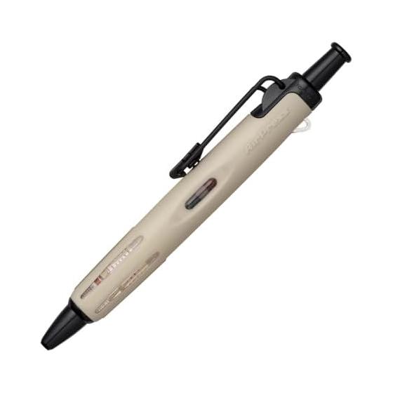 Шариковая ручка Tombow на масляной основе, с pressurized Airpress, 0,7 мм, бежевая, BC-APN22, для быстрой записи, для письма вверх, на влажной бумаге, с проволочным зажимом, с резиновой рукояткой, короткая