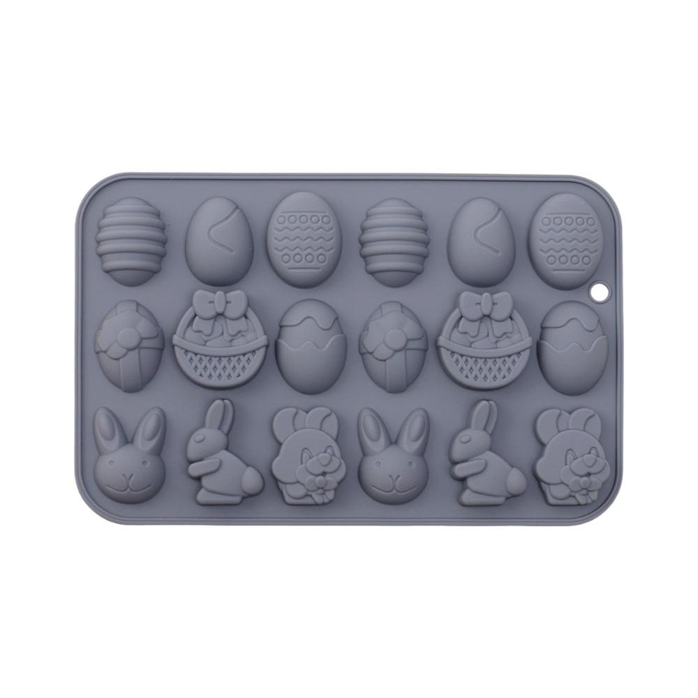 Cartoon Rabbit Shape Easter Silicone Mold Multifunctional Non-stick Baking Mould DIY Soft DIY Candy Mold Candy Making