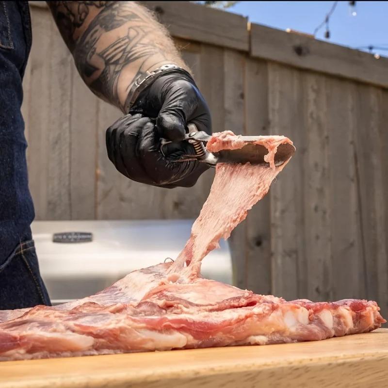 Rib Prep Pro Инструмент для удаления пленок с ребер Направляющая Обрезка Снятие пленок с ребер Инструменты для гриля Инструмент для подготовки ребер BBQ