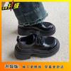 Platform British Style Small Leather Shoes Women's 2025 Spring and Summer New Japanese Uniform High-heeled Mary Jane Height-increasing Single Shoes 