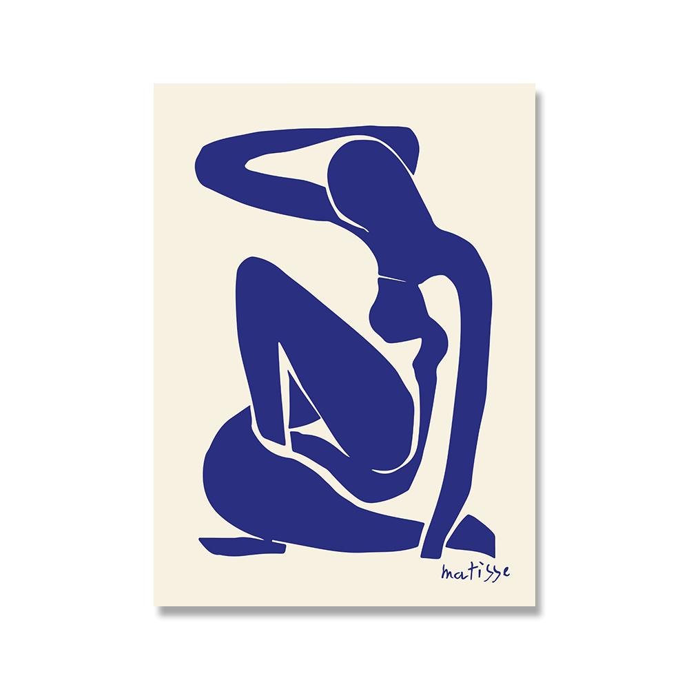 Henri Matisse Pink Blue Nude Posters Vintage Wall Art Canvas Painting Abstract Sexy Body Print Pictures For Living Room Decor