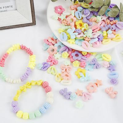 Акриловые бусины разных размеров, смешанных цветов различной формы для изготовления ювелирных изделий своими руками, аксессуары