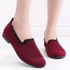 Старые пекинские тканевые туфли на плоской подошве, туфли для мамы на один педаль, модные, новый тренд, одинарные туфли, повседневные, дышащие, женские туфли из летучей вязки