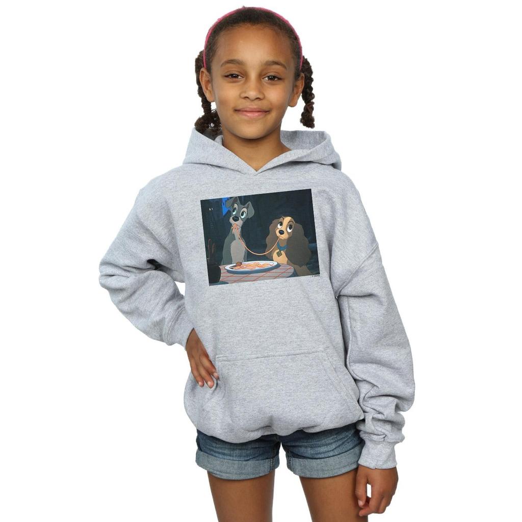 Disney Girls Lady And The Tramp Spaghetti Slurp Hoodie