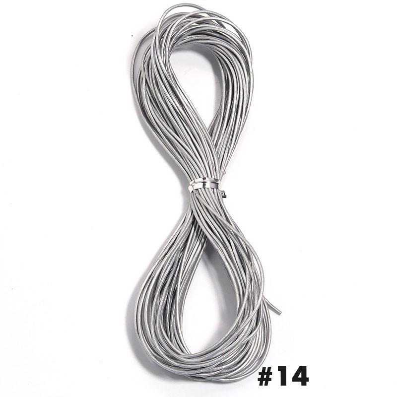 10 ярдов 1,5 мм круглый кожаный шнур из коровьей кожи Материал для изготовления ювелирных изделий Ручной работы Браслетов Для изготовления ювелирных изделий Фурнитура Шнуры для рукоделия