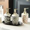 Creative Ceramic Soap Dispenser Hotel Hand Wash Bottle Bathroom Shampoo Shower Gel Split Bottle Home Bathroom Accessories
