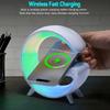 Multifunction Wireless Charger Pad Stand Speaker TF RGB Night Light Fast Charging Station for iPhone 16 15 Samsung Xiaomi Huawei