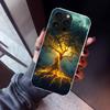 Tree of Life Space Phone Case For iPhone 17 Air 16 15 Pro Max 14 Plus 13 Mini 12 11 Cover 7 8 SE Silicone Shell Print Fundas 17