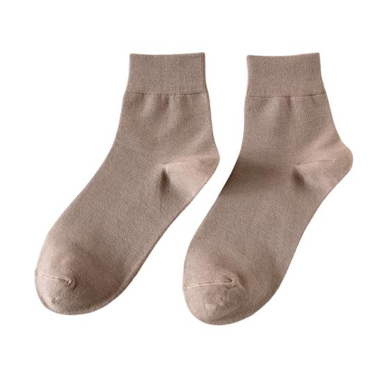 1 пара хлопковых носков унисекс средней длины без запаха, однотонные, высокая эластичность, противоскользящие, дышащие, мягкие