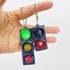 1/2 шт. Мини-светофор брелок электрический миниатюрный дорожный брелок держатель для ключей