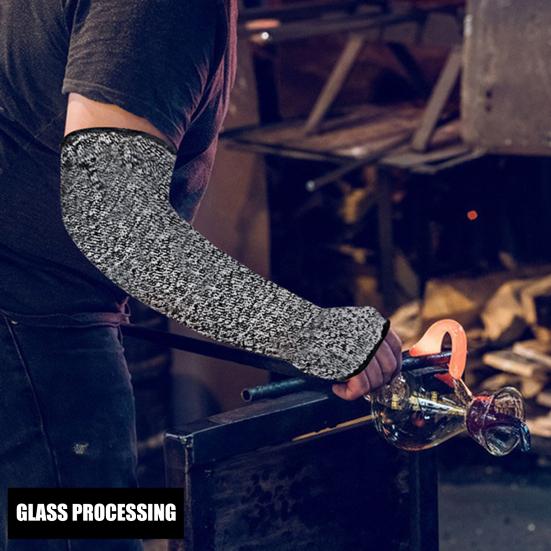 Cut Resistant Farmers Sleeves Protective Arm Sleeves for Thin Skin And Bruising Arm Guard with Thumb Hole for Work Gardening Farming