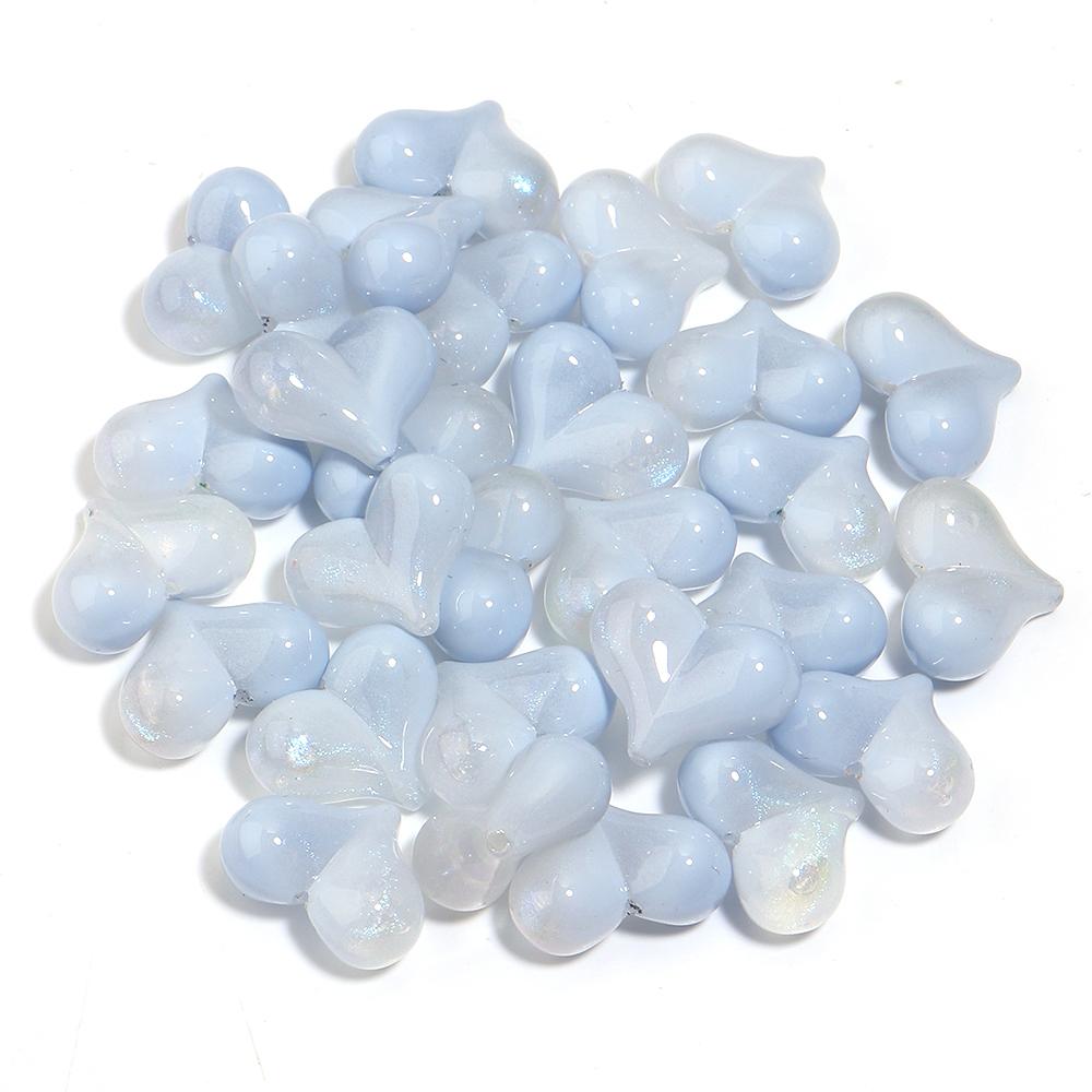 5pcs/lot Colorful Glitter Heart Shape Beads Big Hole Loose Spacer Acrylic Beads For DIY Charms Bracelet Phone Chains Accessories