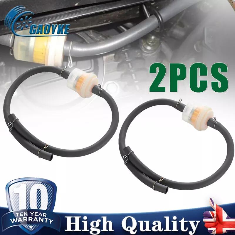 2X Motorcycle Inline Fuel Filter Kit Universal 6mm Motorbike ATV Inline Fuel Filter