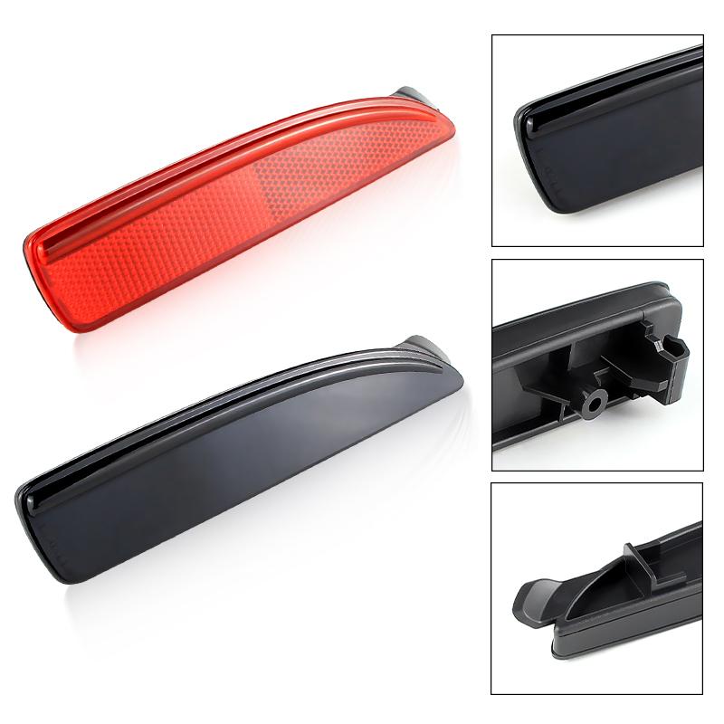 2Pcs Rear Left Right Bumper Reflector Lights lens For Mazda 3 5 6 D350-51-5L0C D350-51-5L0E For Mazda 3 Rear side marker Lens