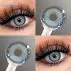 2pcs Gray Color Pupils for Eyes Natural Brown Eye Makeup Contacts Annual Cosmetic Lens