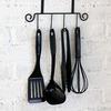 [BLKP] Pearl Metal 4-Piece Kitchen Tool Set (Black, G-8126) - Made In Japan: Spatula, Ladle, Tongs, and Whisk, Nylon. Limited Edition.