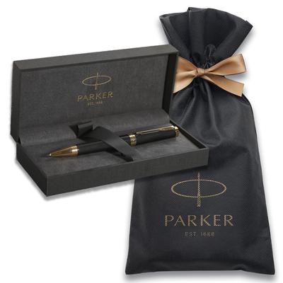 Шариковая ручка PARKER Ingenuity Black GT среднего размера, упаковочная сумка с логотипом бренда, подарочная коробка, подарочный подарок, роскошь, официальный регулярный импортный продукт