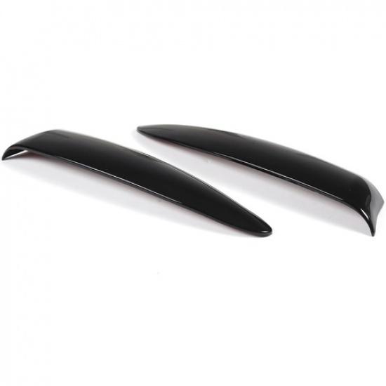 Glossy Black ABS Front Bumper Upper Grill Moulding Strip Trim For Fiat 500 16-24