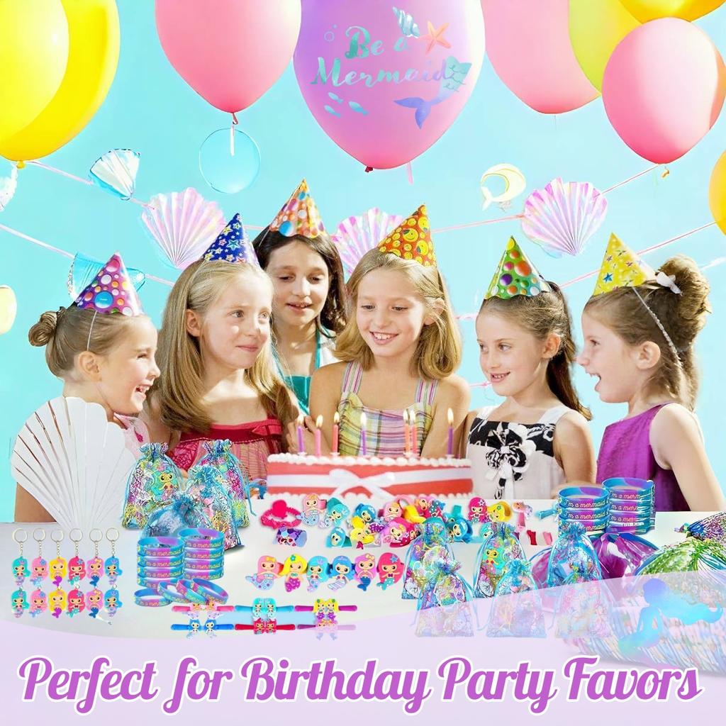 134 шт. Сувениры для вечеринки в стиле русалочки Пиньята Русалочка Украшения для дня рождения Игрушки для подарков Призы для пакетов со сладостями Классные призы