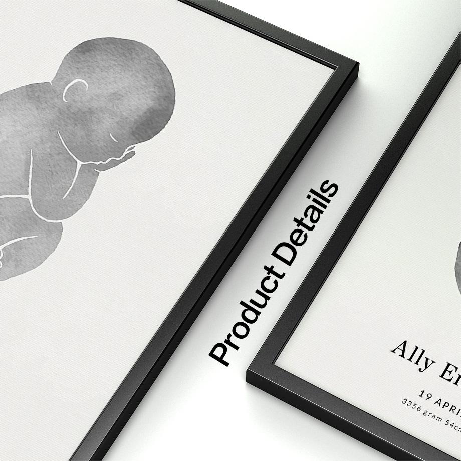 Новые детские следы, дата рождения, Баба, мама, индивидуальные настенные художественные холсты, картины, постеры и принты, декор для детской комнаты, фотографии