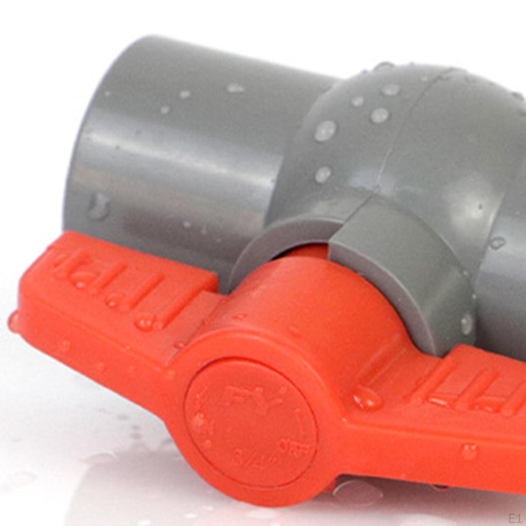 Bidirectional PVC Ball Valve, T Gathing Water Shut Off Lighting Asses