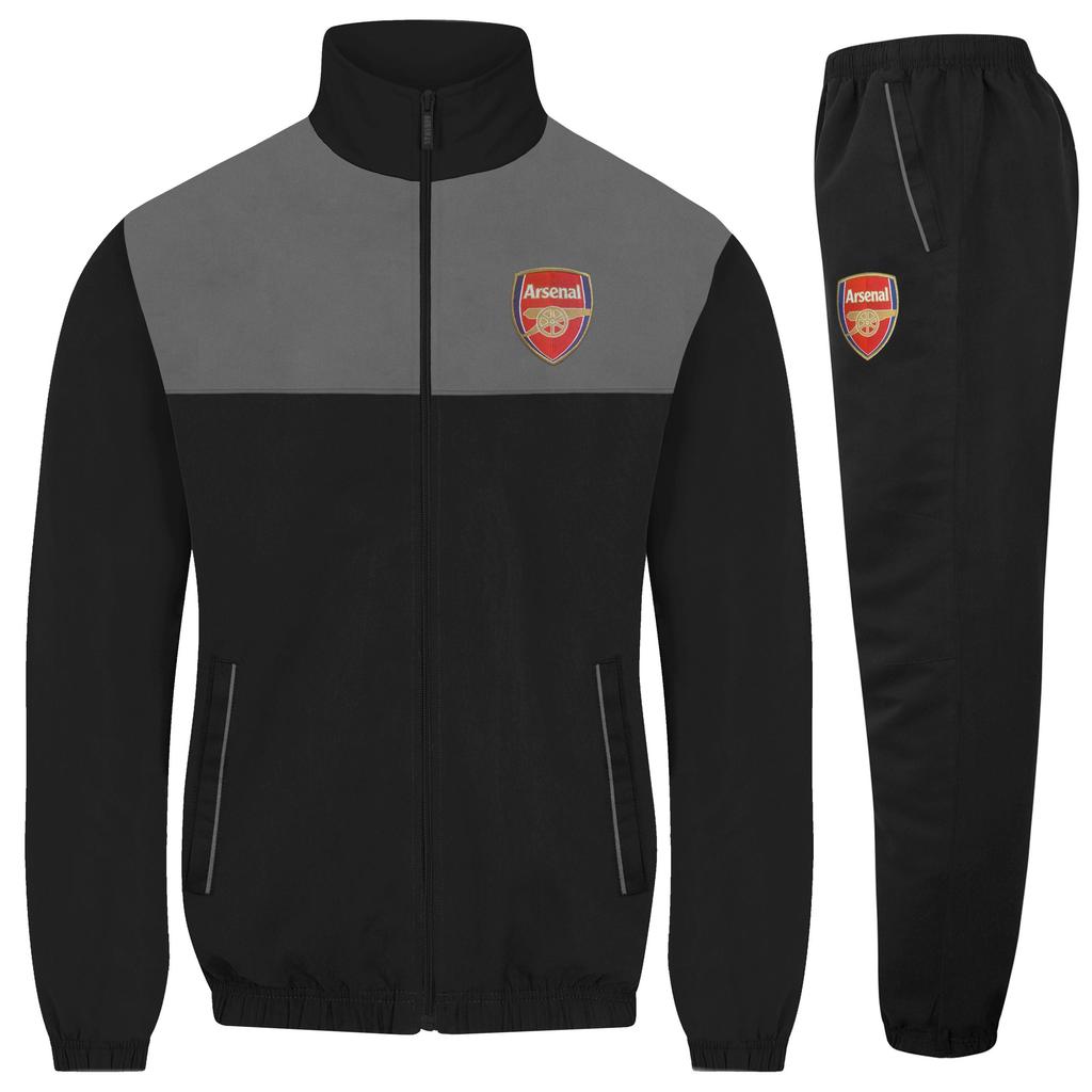 Arsenal FC Mens Crest Two Tone Tracksuit