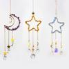 Sun Catcher Crystal Wind Chime: Raw Stone Pendant Ornament for Garden Decor