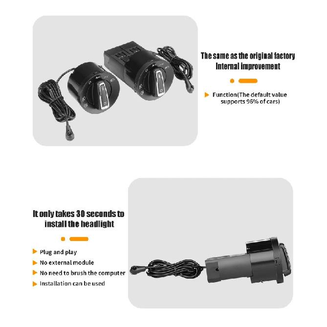 Для VW Passat B5 B7 Transporter T5 Tiguan Jetta MK6 Golf 4 6 Beetle Автоматический выключатель фар Датчик Аксессуары Автоматический головной свет